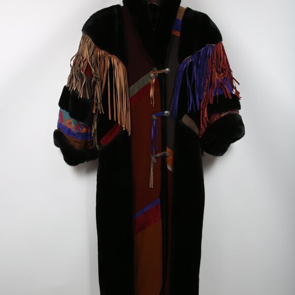 Where the Buffalo Roam Vintage Coat Cowgirl Western Southwestern Yellowstone - Picture 13 of 14